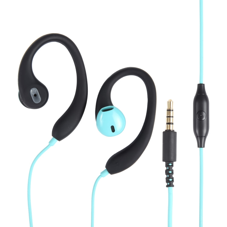 Mucro R12 Wired Stereo Over-Ear Sports Earphone, Length: 1.2m(Blue) - HoMEdemic™ 