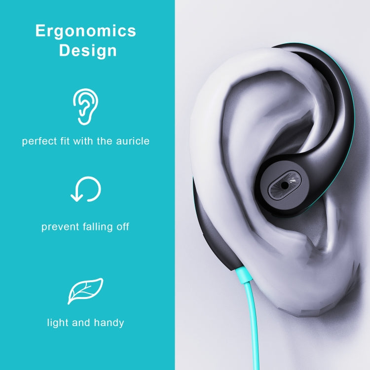 Mucro R12 Wired Stereo Over-Ear Sports Earphone, Length: 1.2m(Blue) - HoMEdemic™ 