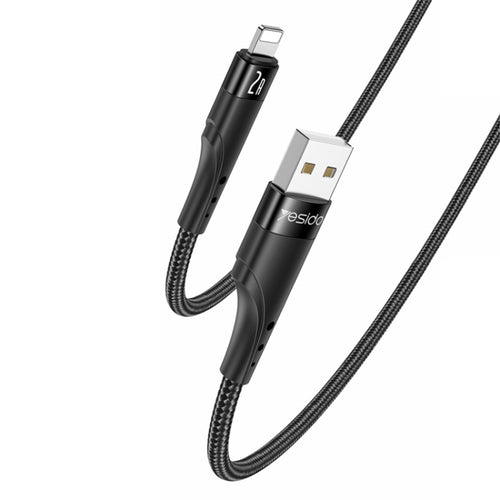 YESIDO CA109 3m 2A USB to 8 Pin Charging Data Cable(Black) - HoMEdemic™ 