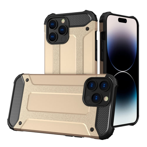 For iPhone 15 Pro Max Magic Armor TPU Phone Case(Gold) - HoMEdemic™ 