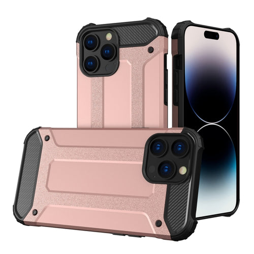 For iPhone 15 Pro Max Magic Armor TPU Phone Case(Rose Gold) - HoMEdemic™ 