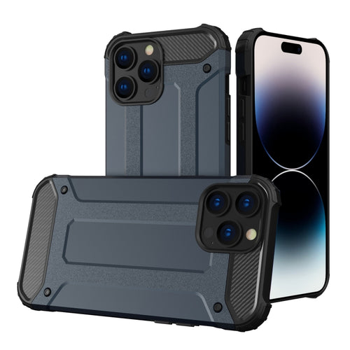 For iPhone 15 Pro Max Magic Armor TPU Phone Case(Navy Blue) - HoMEdemic™ 