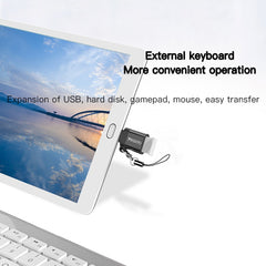 Yesido GS07 Micro USB to USB 2.0 OTG Mini Connector Adapter with Keychain(Black) - HoMEdemic™ 
