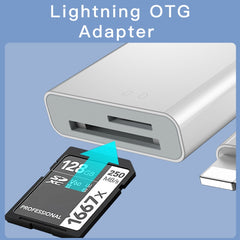 Yesido GS11 2 in 1 Multi-Function TF Card + SD Card to 8 Pin Converter Adapter(White) - HoMEdemic™ 