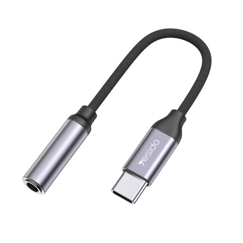 Yesido YAU19 Type-C to 3.5mm Audio Adapter Cable(Grey) - HoMEdemic™ 