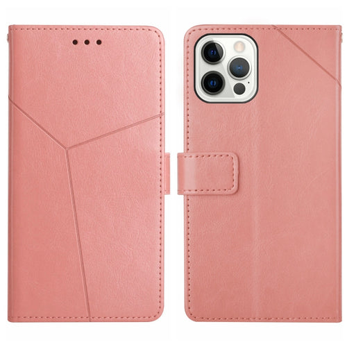 For iPhone 15 Pro Max HT01 Y-shaped Pattern Flip Leather Phone Case(Pink) - HoMEdemic™ 