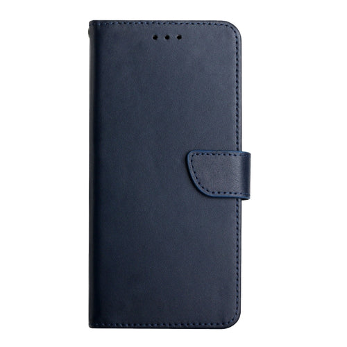 For iPhone 15 Pro Max Genuine Leather Fingerprint-proof Flip Phone Case(Blue) - HoMEdemic™ 