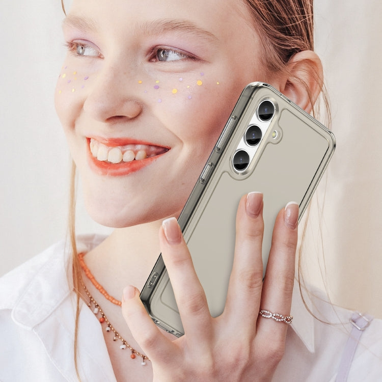 For Samsung Galaxy S24 5G Candy Series TPU Phone Case(Transparent Grey) - HoMEdemic™ 