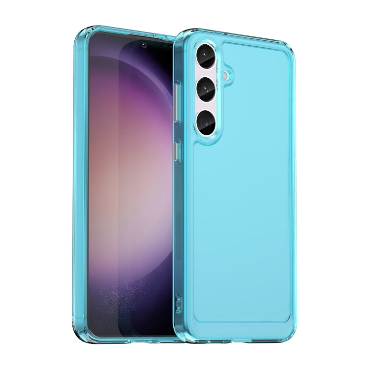 For Samsung Galaxy S24 5G Candy Series TPU Phone Case(Transparent Blue) - HoMEdemic™ 