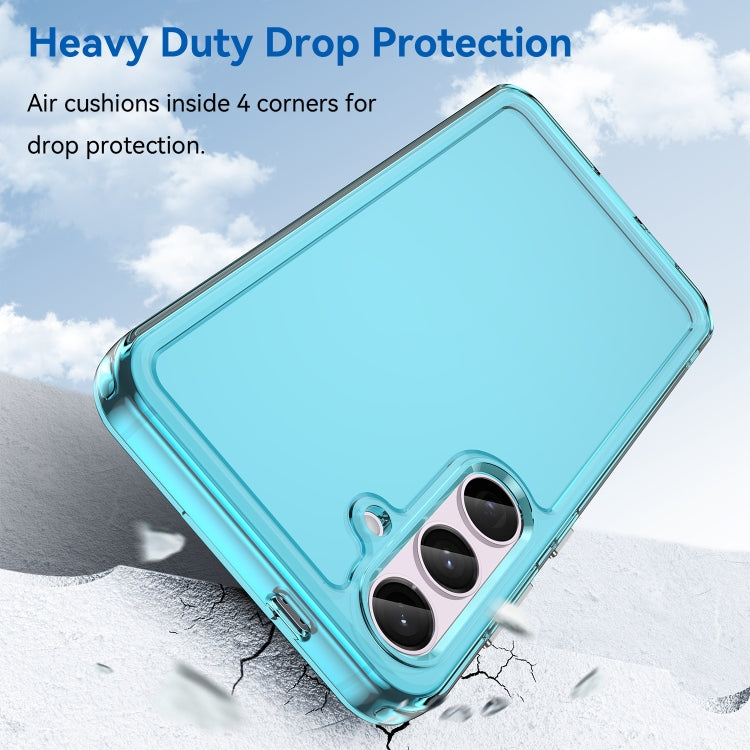 For Samsung Galaxy S24 5G Candy Series TPU Phone Case(Transparent Blue) - HoMEdemic™ 