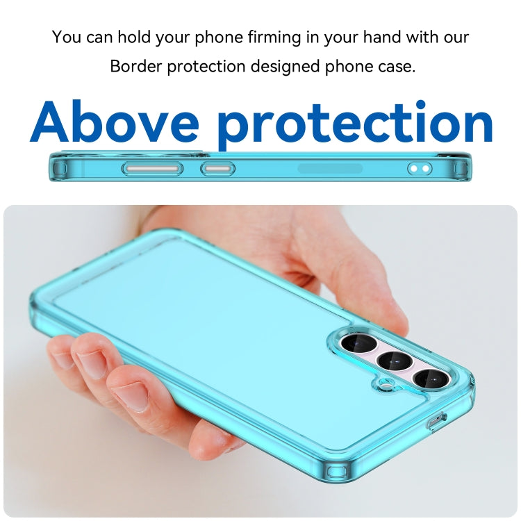 For Samsung Galaxy S24 5G Candy Series TPU Phone Case(Transparent Blue) - HoMEdemic™ 