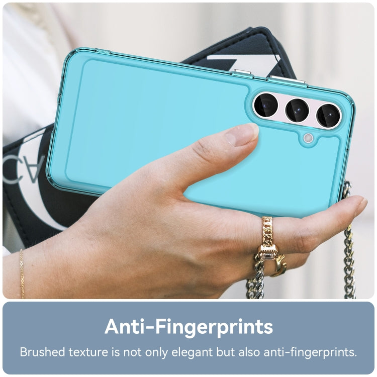For Samsung Galaxy S24 5G Candy Series TPU Phone Case(Transparent Blue) - HoMEdemic™ 