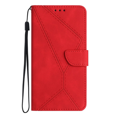 For iPhone 15 Pro Max Stitching Embossed Leather Phone Case(Red) - HoMEdemic™ 