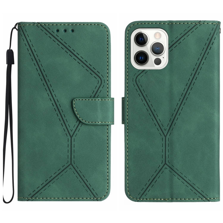 Stitching Embossed Leather Phone Case, For iPhone 16e, For iPhone 16 Pro Max, For iPhone 16 Pro, For iPhone 16 Plus - HoMEdemic™ 