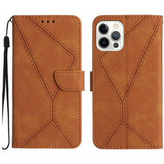 Stitching Embossed Leather Phone Case, For iPhone 16 Pro Max, For iPhone 16 Pro, For iPhone 16 Plus, For iPhone 16, iPhone 16e - HoMEdemic™ 