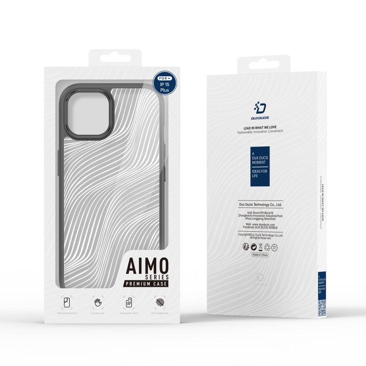 For iPhone 15 Plus DUX DUCIS Aimo Series  Frosted Feel Phone Case(Black) - HoMEdemic™ 