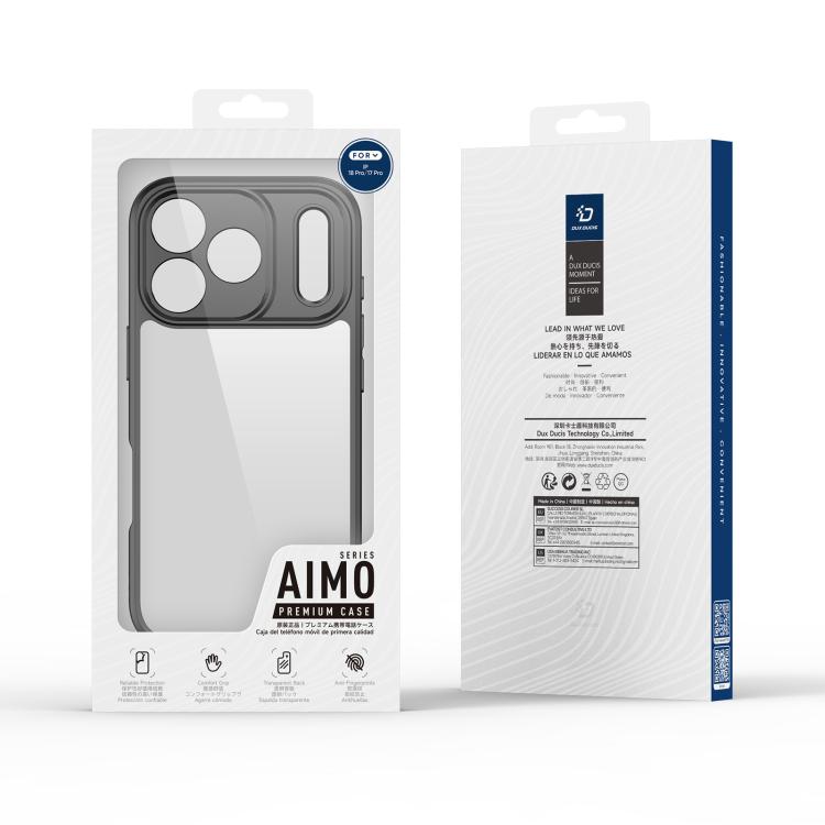 DUX DUCIS Aimo Series  Frosted Feel Phone Case, For iPhone 18 Pro, For iPhone 18 Pro Max, For iPhone 17, For iPhone Air