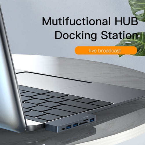 Yesido HB10 6 in 1 USB-C / Type-C Ports Multifunctional Docking Station HUB Adapter - HoMEdemic™ 