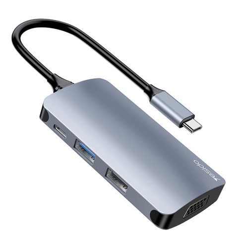 Yesido HB16 7 in 1 USB-C / Type-C Ports Multifunctional Docking Station HUB Adapter - HoMEdemic™ 