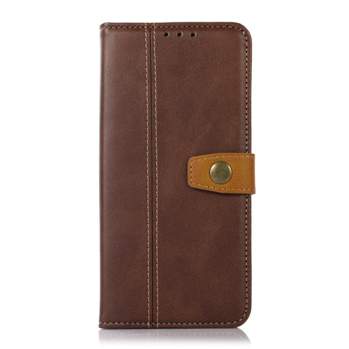 For iPhone 15 Pro Max Stitching Thread Calf Texture Leather Phone Case(Coffee) - HoMEdemic™ 