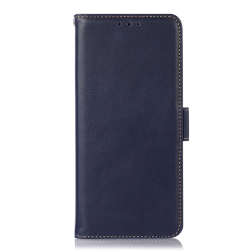 For iPhone 15 Pro Max Crazy Horse Top Layer Cowhide Leather Phone Case(Blue) - HoMEdemic™ 