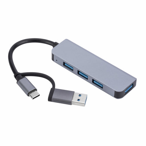 2301 4 in 1 USB+USB-C/Type-C to USB Multi-function Docking Station HUB Adapter - HoMEdemic™ 