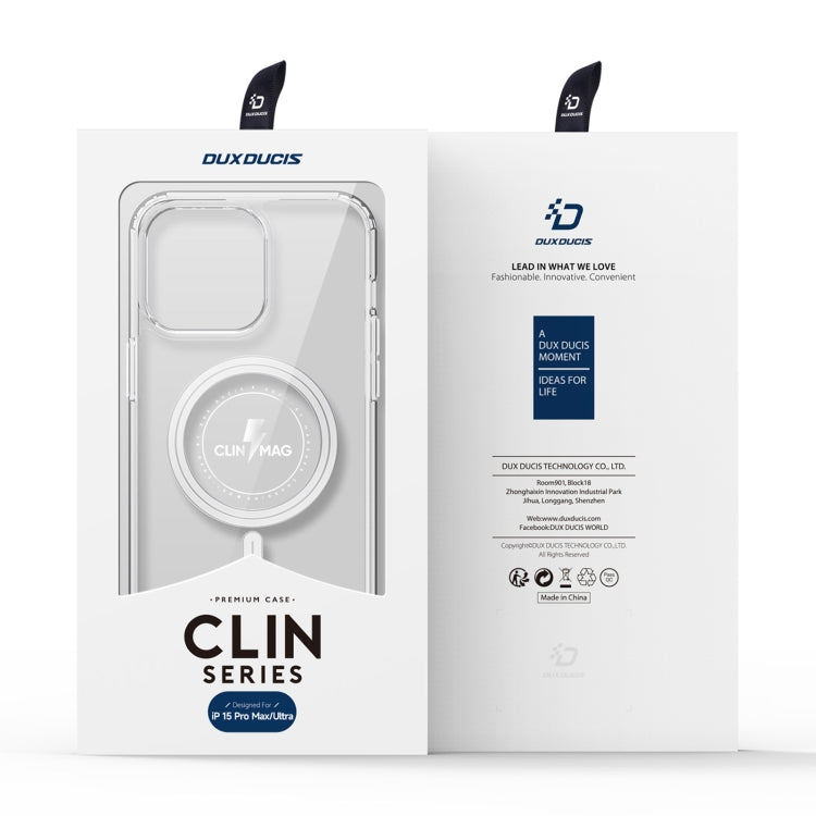 For iPhone 15 Pro Max DUX DUCIS Clin Mag Series Magsafe TPU Phone Case(Transparent) - HoMEdemic™ 
