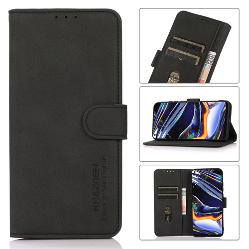 For iPhone 15 Pro Max KHAZNEH Matte Texture Leather Phone Case(Black) - HoMEdemic™ 