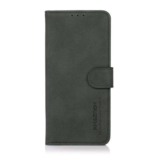 For iPhone 15 Pro Max KHAZNEH Matte Texture Leather Phone Case(Green) - HoMEdemic™ 