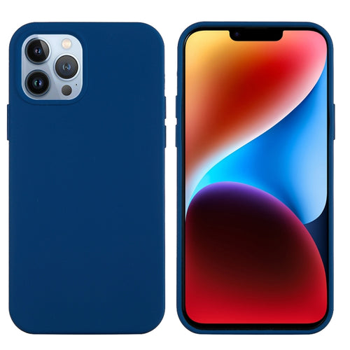 For iPhone 15 Pro Max Solid Color Silicone Phone Case(Cobalt Blue) - HoMEdemic™ 