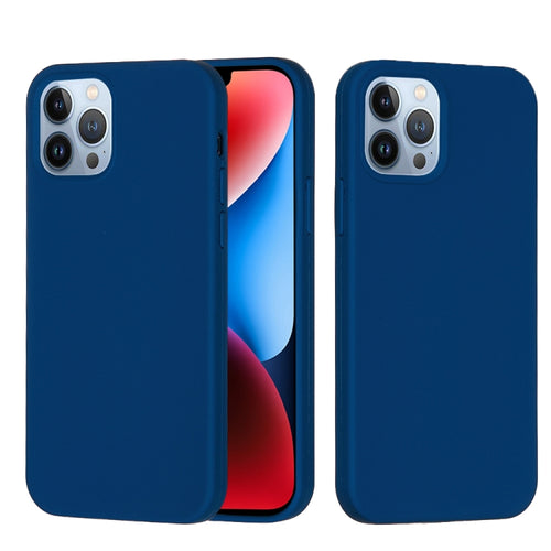 For iPhone 15 Pro Max Solid Color Silicone Phone Case(Cobalt Blue) - HoMEdemic™ 