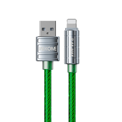 WK WDC-203i 2.4A USB to 8 Pin Data Cable, Length: 1m(Green) - HoMEdemic™ 