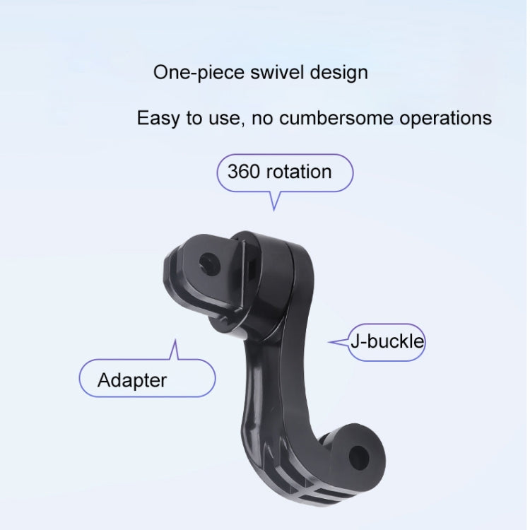 360 Rotation J-Hook Buckle Mount Adapter(Black) - HoMEdemic™ 