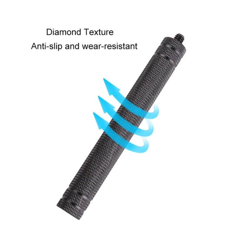 Diamond Texture  Aluminum Alloy Extension Rod Tube(Black) - HoMEdemic™ 