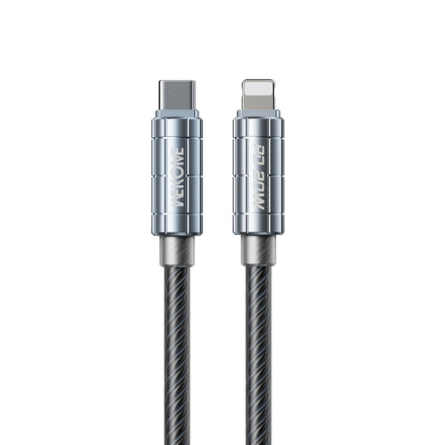 WK WDC-205 PD 20W USB-C/Type-C to 8 Pin Super Fast Charge Data Cable, Length: 1m(Black) - HoMEdemic™ 