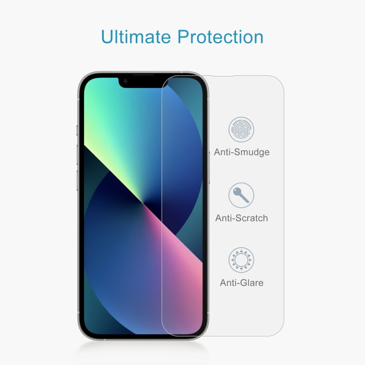 For iPhone 13 mini 0.26mm 9H 2.5D High Aluminum Tempered Glass Film - HoMEdemic™ 