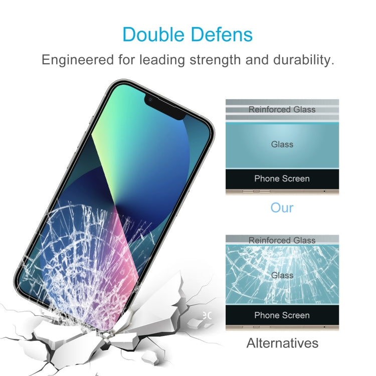 For iPhone 13 mini 0.26mm 9H 2.5D High Aluminum Tempered Glass Film - HoMEdemic™ 