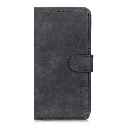 For iPhone 15 Pro Max KHAZNEH Retro Texture Leather Phone Case(Black) - HoMEdemic™ 