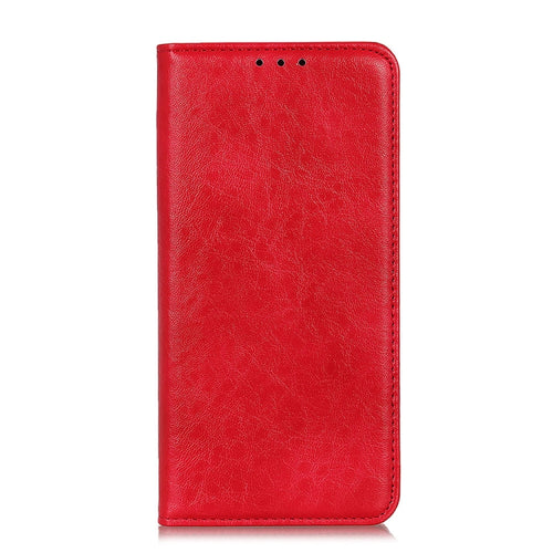 For iPhone 15 Pro Max Magnetic Crazy Horse Texture Horizontal Flip Leather Phone Case(Red) - HoMEdemic™ 