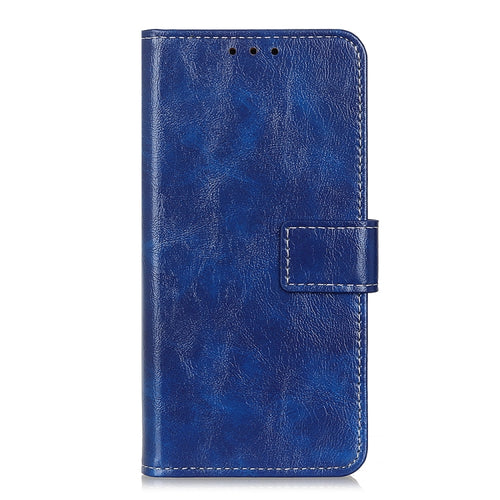 For iPhone 15 Pro Max Retro Crazy Horse Texture Horizontal Flip Leather Phone Case(Blue) - HoMEdemic™ 