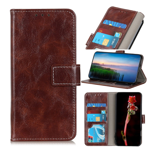 For iPhone 15 Pro Max Retro Crazy Horse Texture Horizontal Flip Leather Phone Case(Brown) - HoMEdemic™ 