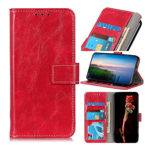 For iPhone 15 Pro Max Retro Crazy Horse Texture Horizontal Flip Leather Phone Case(Red) - HoMEdemic™ 