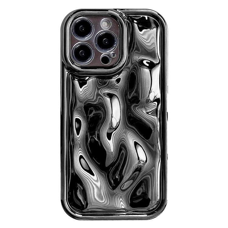 For iPhone 15 Pro Electroplating Meteorite Texture TPU Phone Case(Black) - HoMEdemic™ 