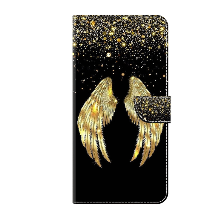 For iPhone 15 Pro Crystal 3D Shockproof Protective Leather Phone Case(Golden Wings) - HoMEdemic™ 