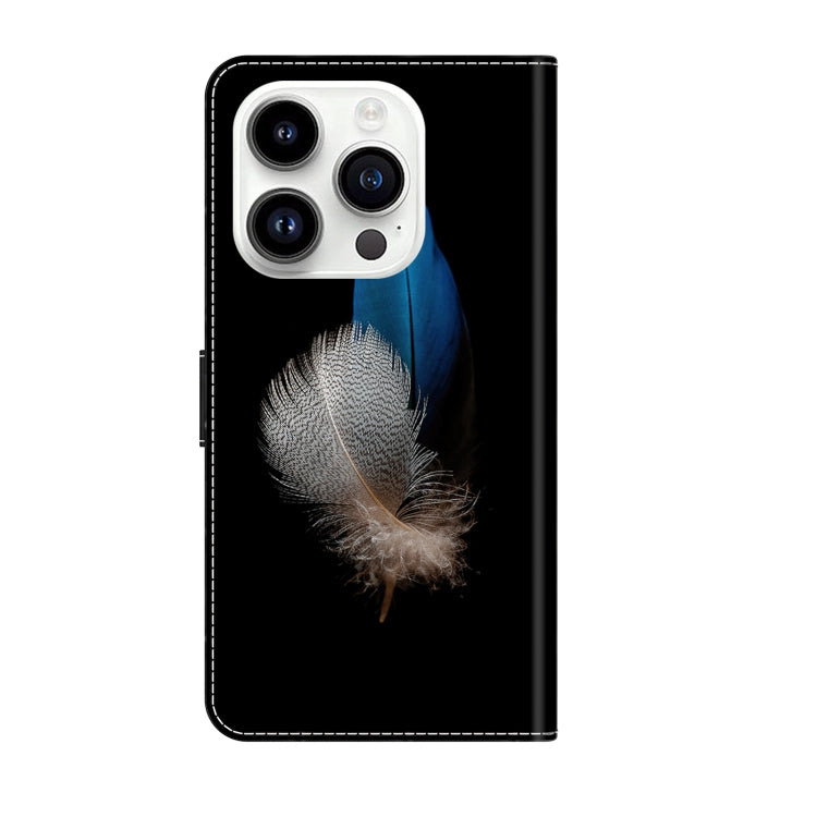 For iPhone 15 Pro Crystal 3D Shockproof Protective Leather Phone Case(Two Branches) - HoMEdemic™ 