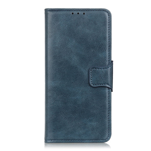 For iPhone 15 Pro Max Mirren Crazy Horse Texture Horizontal Flip Leather Phone Case(Blue) - HoMEdemic™ 