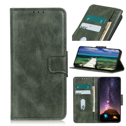 For iPhone 15 Pro Max Mirren Crazy Horse Texture Horizontal Flip Leather Phone Case(Dark Green) - HoMEdemic™ 