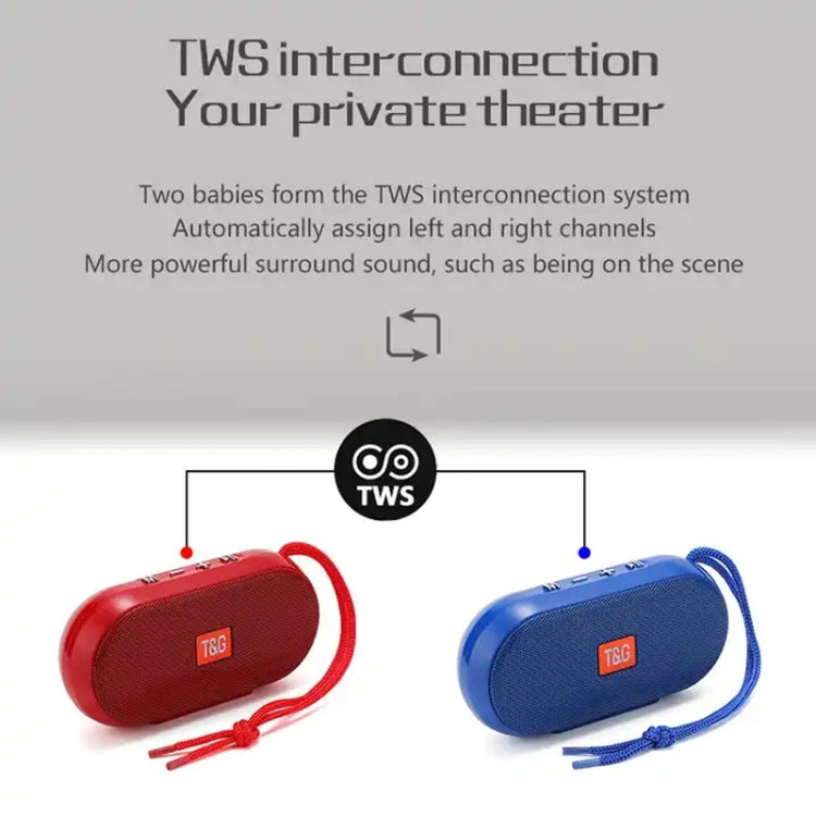 T&G TG179 Outdoor Multifunctional Wireless Bluetooth Speaker Support USB / TF / FM(Dark Blue) - HoMEdemic™ 