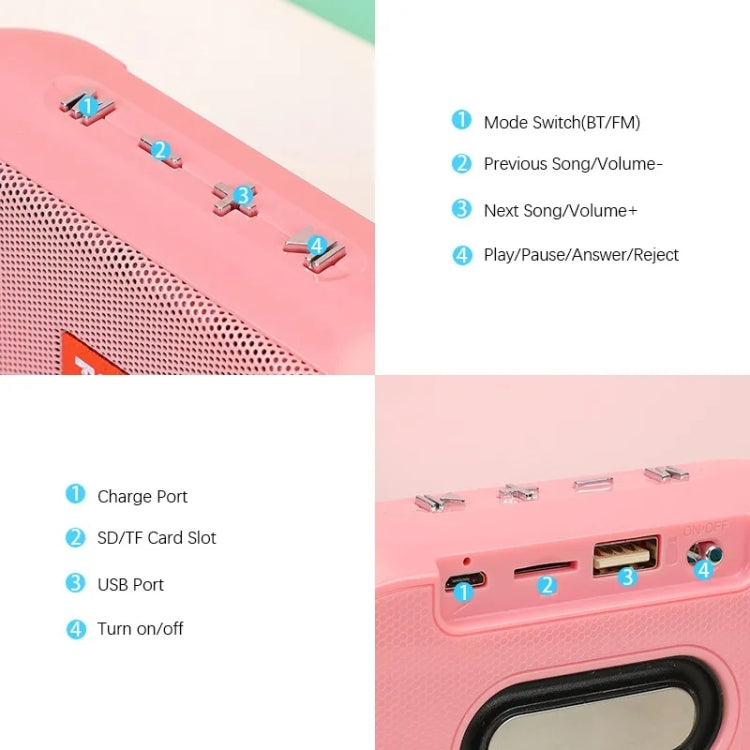 T&G TG179 Outdoor Multifunctional Wireless Bluetooth Speaker Support USB / TF / FM(Green) - HoMEdemic™ 