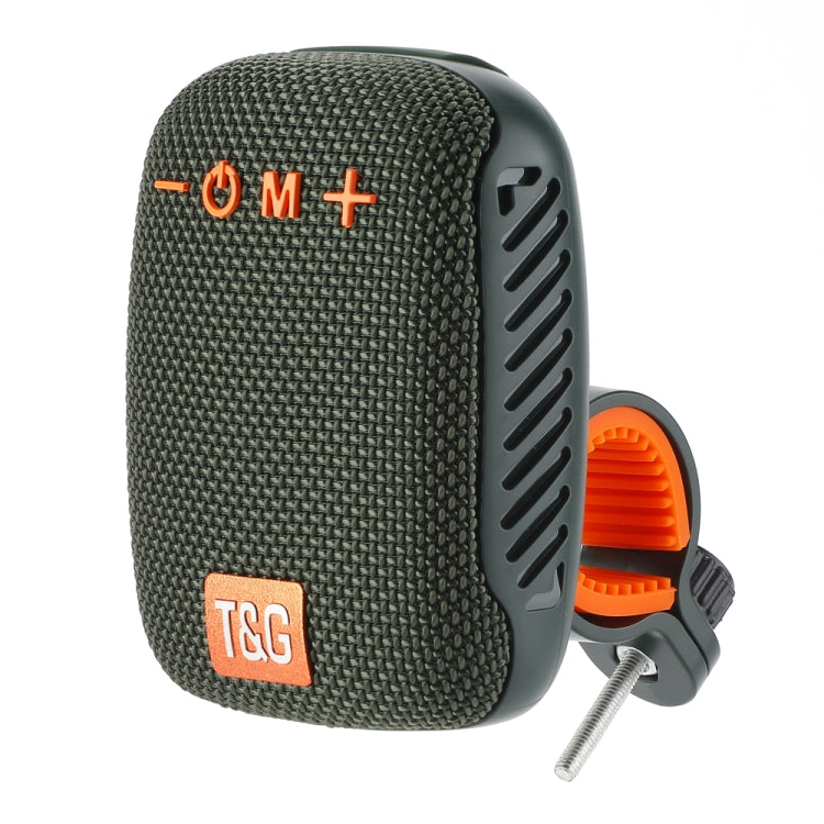 T&G TG-392 Outdoor Bicycle TWS Wireless Bluetooth IPX5 Waterproof Speaker(Dark Green) - HoMEdemic™ 